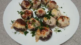 Фаршированные королевские шампиньоны