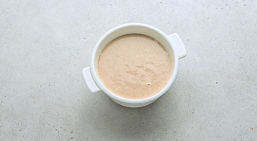 Запеченная манная каша с грушей