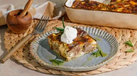 Запеканка с куриной печенью