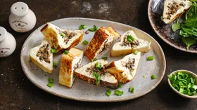 Рецепты с кисломолочными продуктами, мукой пшеничной и шампиньонами
