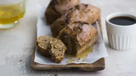 Ржаные кексы с грецкими орехами на варенце