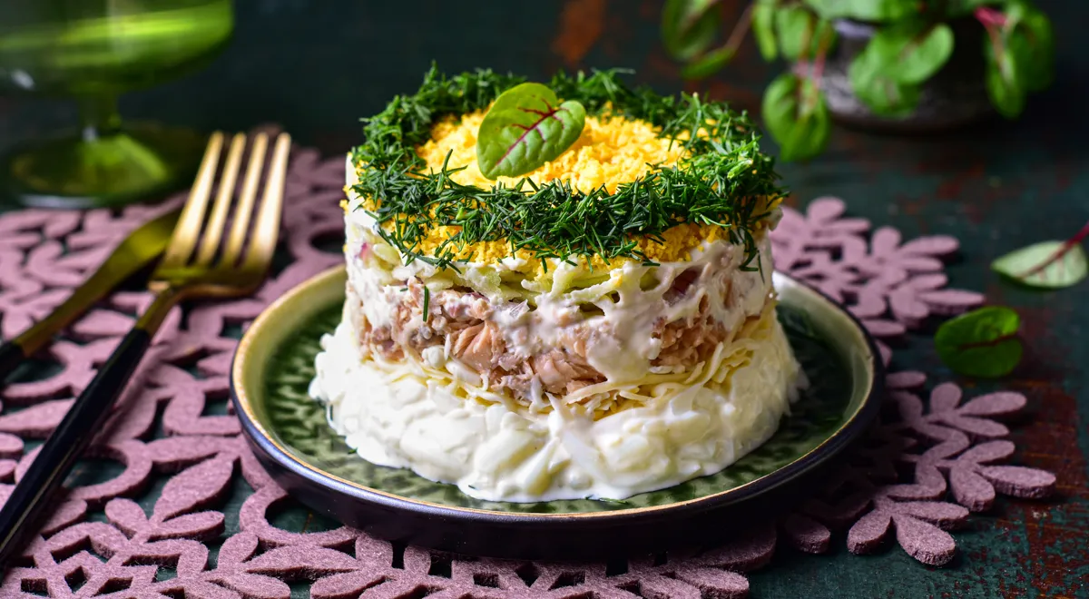 «Мимоза» без картошки