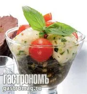 Моццарелла с чесноком и оливадой