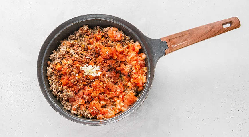 Кабачковый торт с фаршем