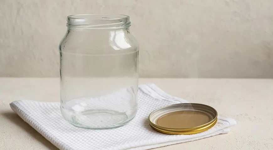 Маринованные огурцы в литровой банке