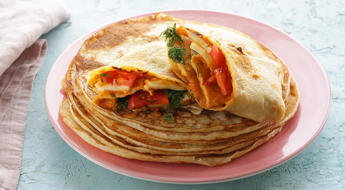 Рецепт начинки для блинов с кабачковой икрой и сыром сулугуни