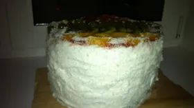 Бисквитный торт с творожным суфле