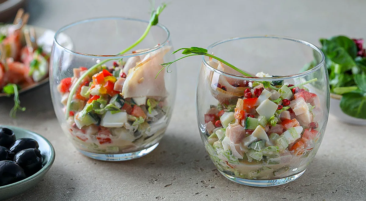 Веррин с салатом из карбонада