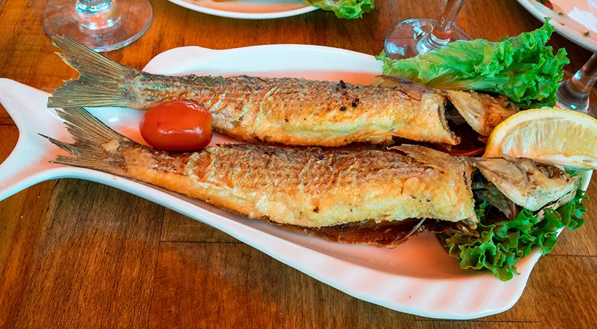 Жареный лобан