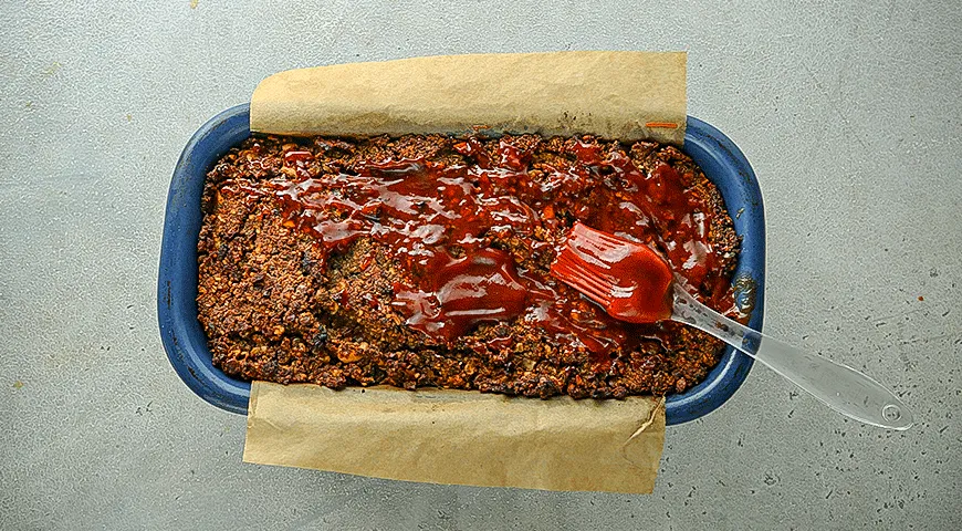 Грибная запеканка с чечевицей