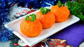 Закуска «Мандарины из сыра»