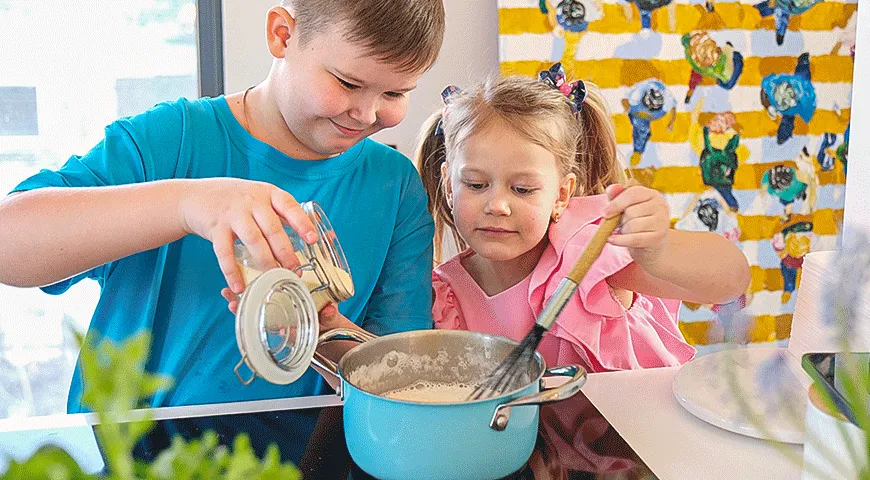 Ньокки с зеленым горошком и вешенками