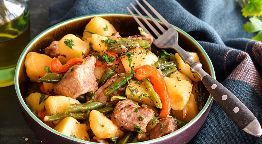 Жаркое из овощей с мясом