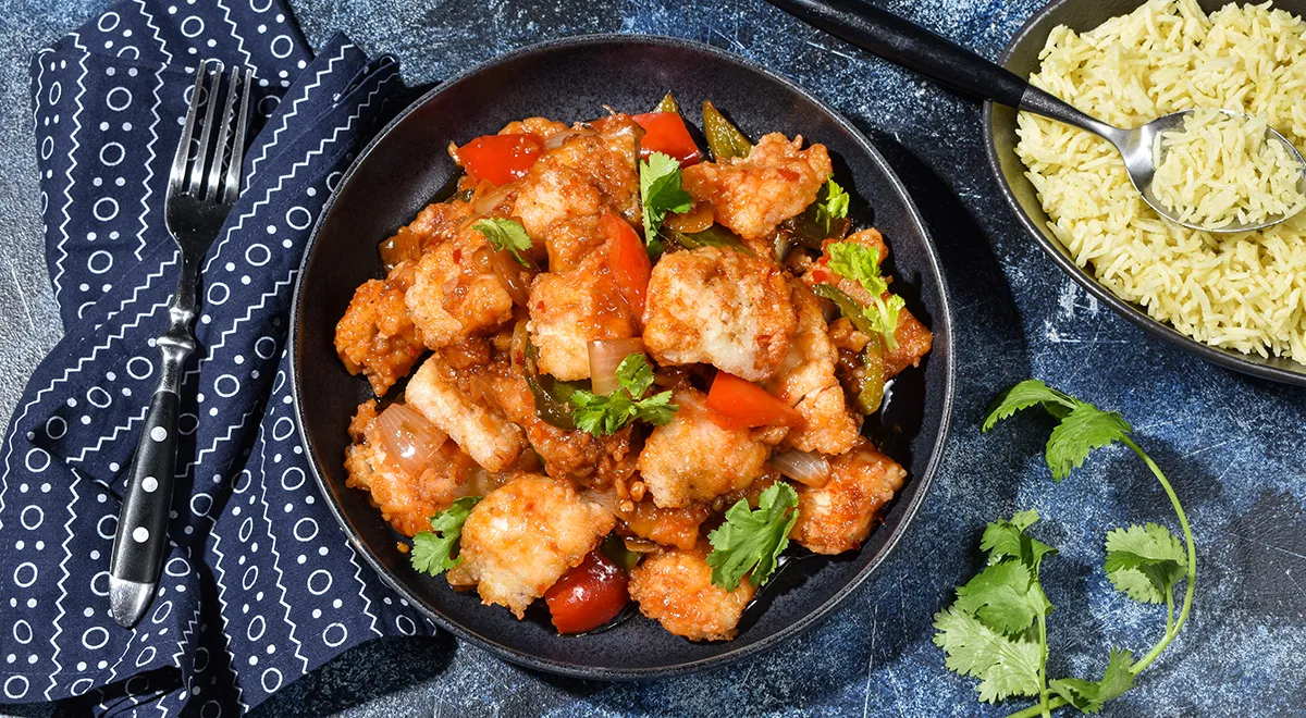 Рецепт жареного минтая в кисло-сладком соусе