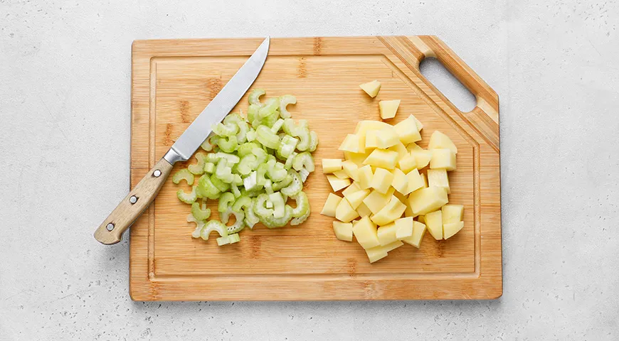 Сырный крем-суп с беконом