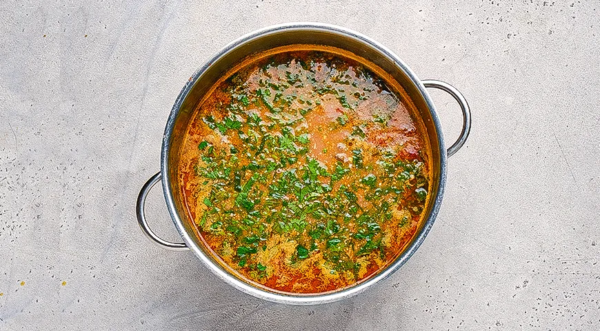 Харчо с орехами и ткемали