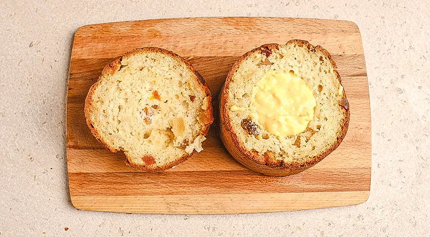 Кулич с апельсиновым кремом