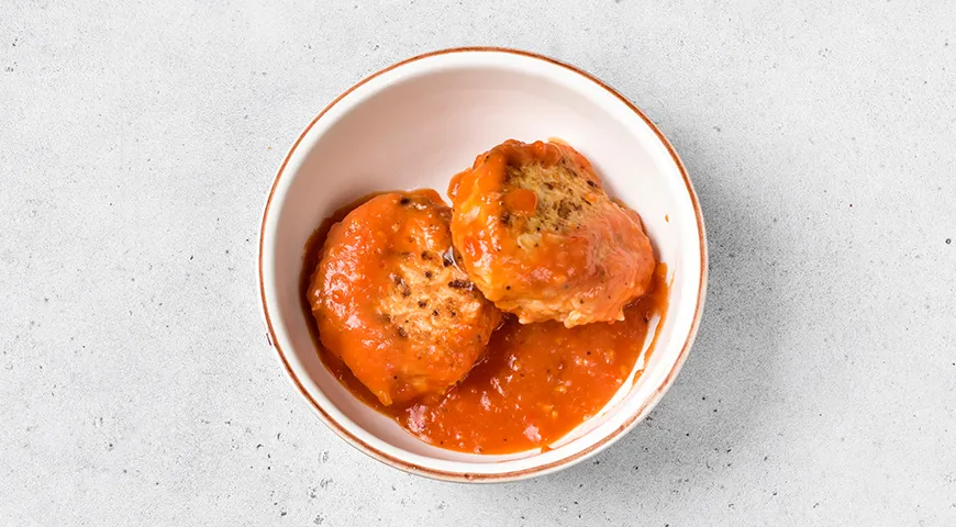 Куриные тефтели с подливой