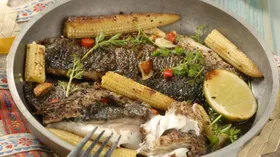 Простые рецепты с овощами и сибасом