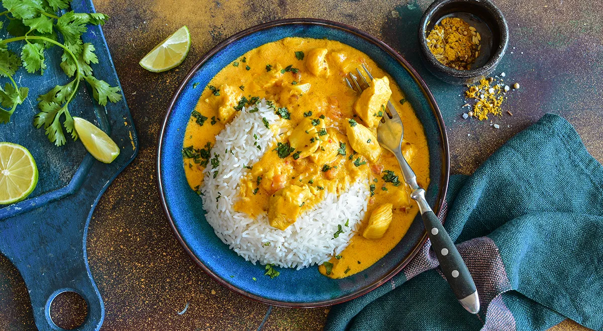 Рецепт курицы карри с рисом