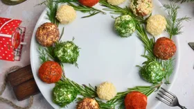 Закуска «Рождественский венок»