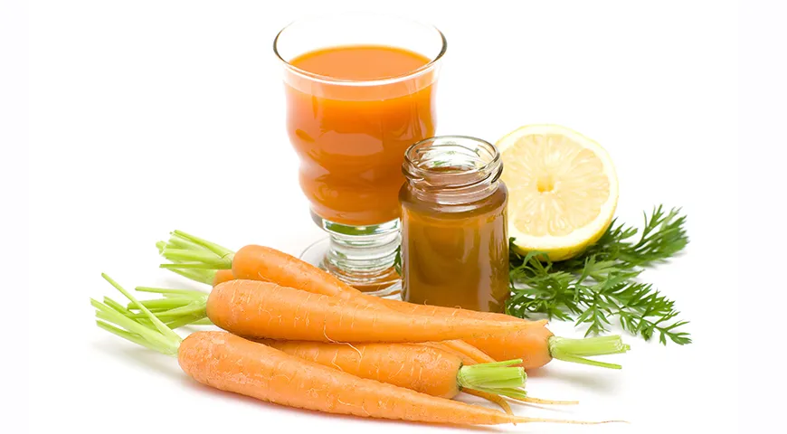 Морковный сок помогает откашливаться