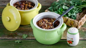 Каша гурьевская из гречневой крупы