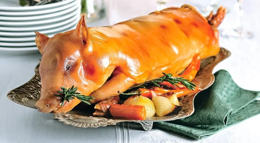 Рецепт фаршированного молочного поросенка