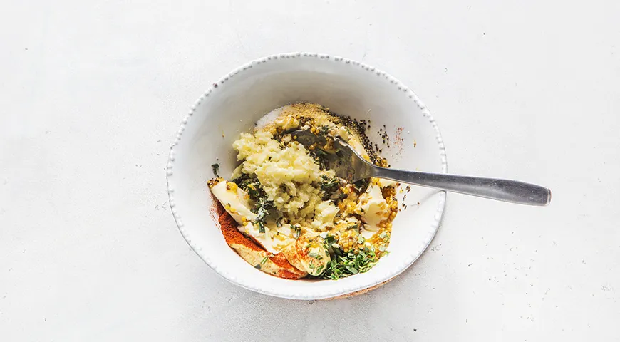 Запеченная грудка индейки с картофелем