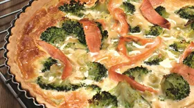 Открытый пирог с капустой