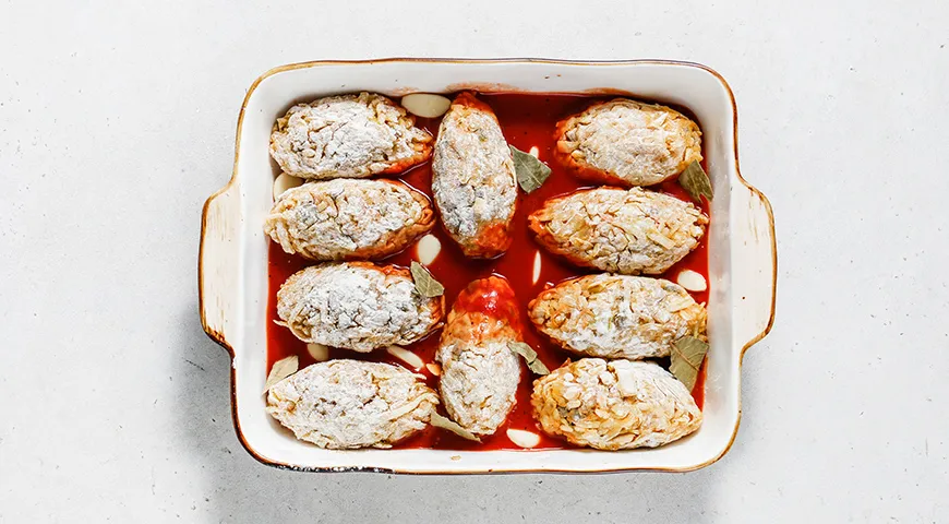 Постные ленивые голубцы