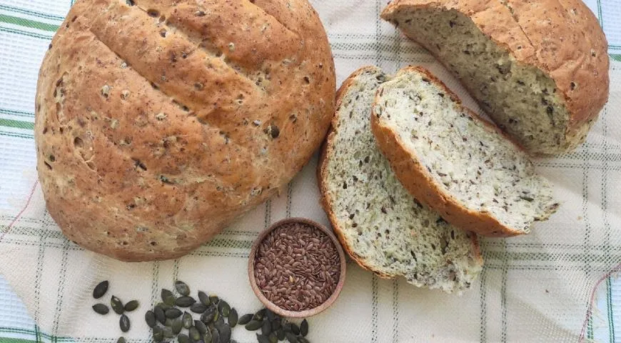 Хлеб с тыквенными семечками