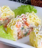 Салат-рулет Мимоза