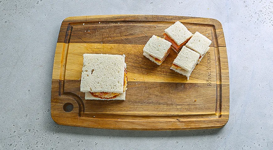 Сандо с вареной колбасой