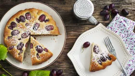 Виноградный пирог в духовке