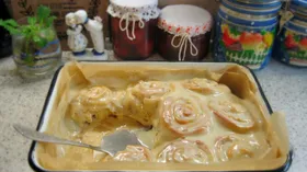 Рецепты с мукой пшеничной, фруктами и сыром творожным
