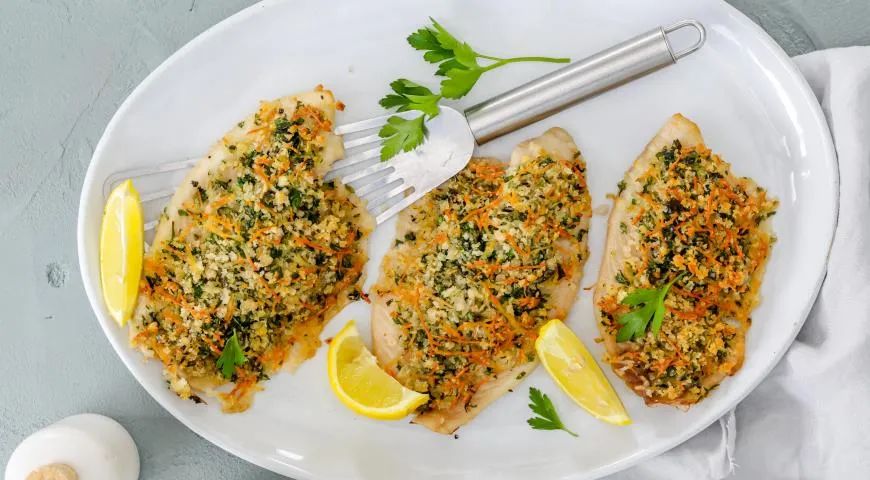 Тилапия под румяной корочкой