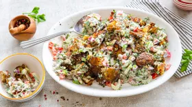 Салат с хрустящим картофелем