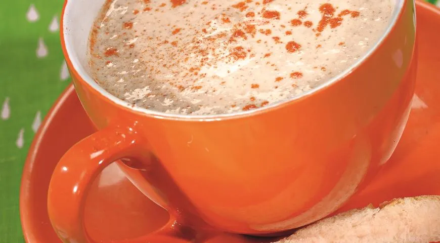 Суп-крем из шампиньонов и кольраби