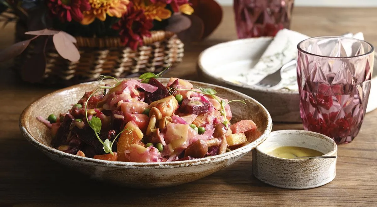 Рецепт винегрета с тыквой