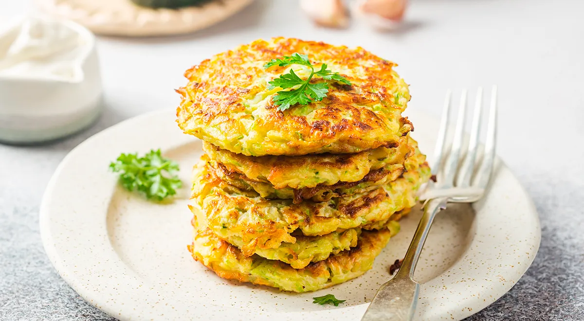 Оладьи из кабачков с манкой