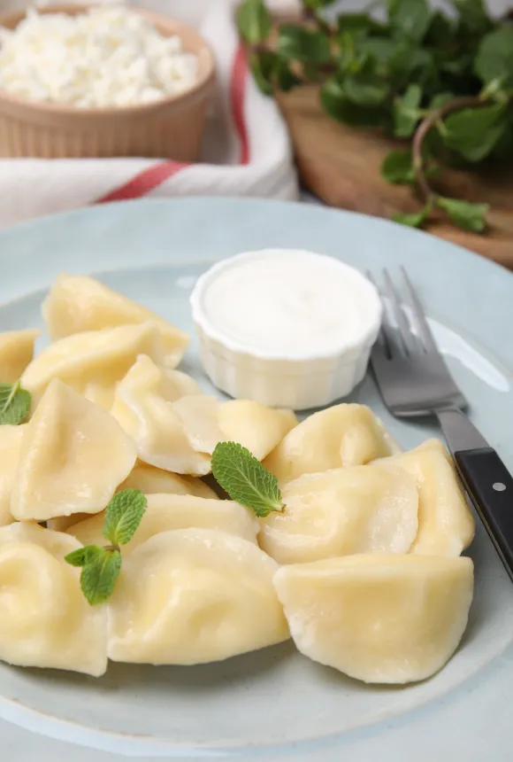 Вареники с творогом