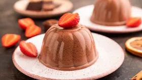 Желе из ряженки с какао