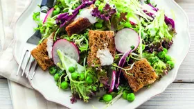 Рецепты с овощами, кисломолочными продуктами и горохом