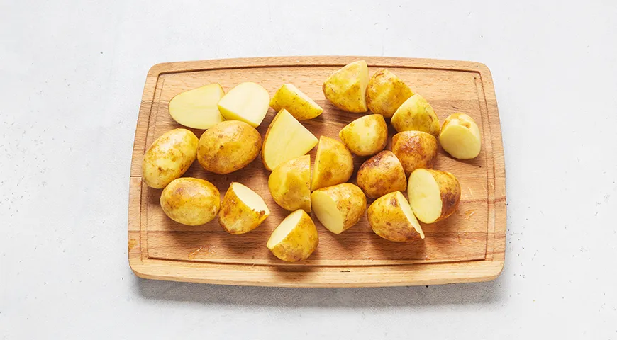 Запеченная грудка индейки с картофелем