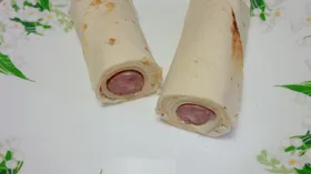 Хот-дог в тортилье