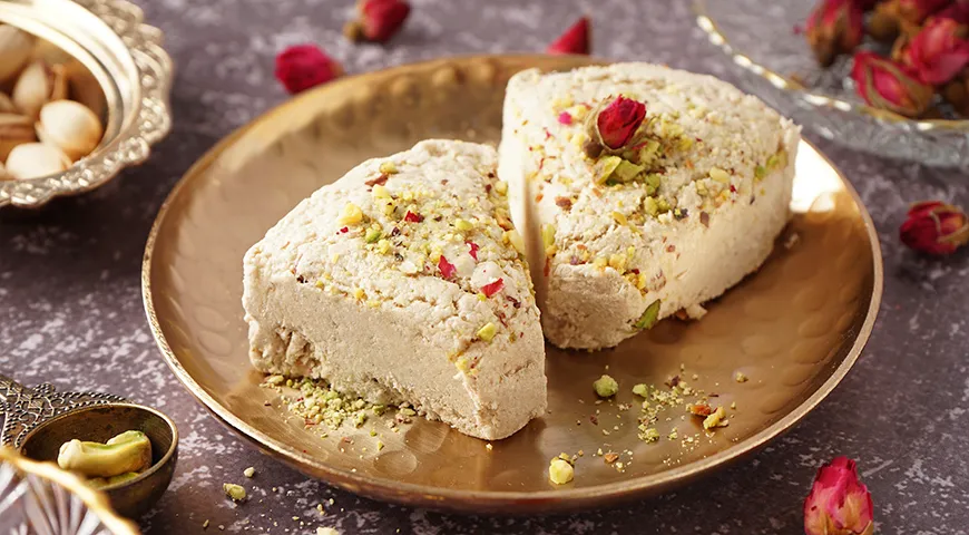 Греческая кухня известна сладкой тахини-халвой