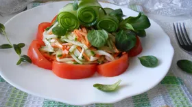Рецепты с салатом, томатами и огурцом