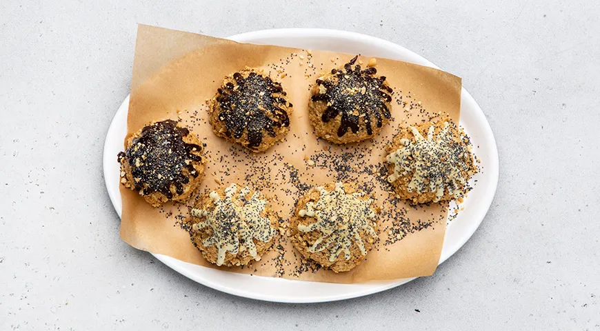 Пирожное Муравейник из печенья Рыбки