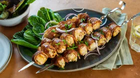 Куриные рулетики на мангале